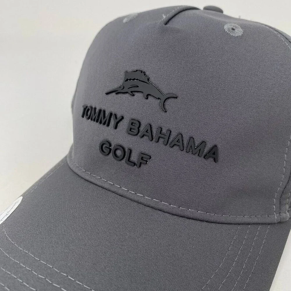 Tommy Bahama Golf Snapback Performance Hat Gray Marlin Fish Beach‎ Mens